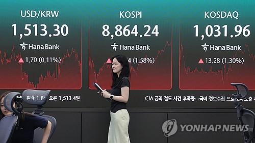 원·달러 환율 1,513.4원 마감, 외국인 순매도와 인플레 우려에 상승