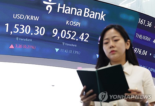 원/달러 환율 1,540원 육박 뒤 1,520원대 후퇴…달러 강세와 당국 개입 추정
